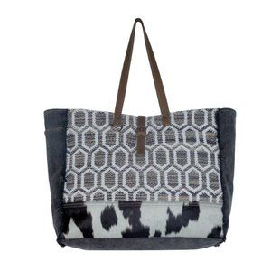 Myra Bag Buzz Fuzz Weekender Tote Large Hairon
